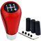 EYHQKRTR Schaltknauf 5 Gang Auto Schalthebel Für Hyundai I40 I10 i20 I30 i35 IX20 IX25 IX35 Tucson, Universal Manueller Schaltknäufe Leder Mit 3 Adaptern 8/10/12mm Innenausstattung Zubehör