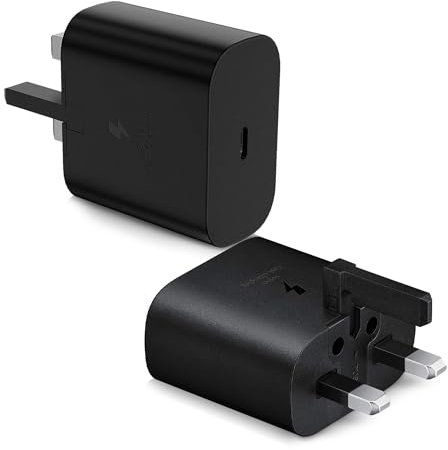 TRENDY TECHZ 25W Fast Charger Plug for Samsung Galaxy & Type C Devices | Ultra-Fast Charging, Compact & Portable Design, Overheat Protection, Compatible with Smartphones, Tablets & More
