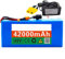 Batería de Bicicleta eléctrica, con Cargador, batería de Scooter eléctrico, batería de Iones de Litio 48v 42ah 13s3p XT60 Plug