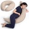 Niimo Cuscino Allattamento e Gravidanza XXL - Cuscino Gravidanza per Dormire con Federa 100% Cotone, Vincitore Del Doppio Platino Nel 2022, Ciambella Allattamento Neonato, Cuscino per Gravidanza