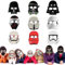 Wirhaut Star Cosplay Party Masken, Karikatur Kinder Party Masken, Maske Party Geburtstag Deko für Jungen Mädchen Kinder Maskerade Cosplay Party Karneval Weihnachten