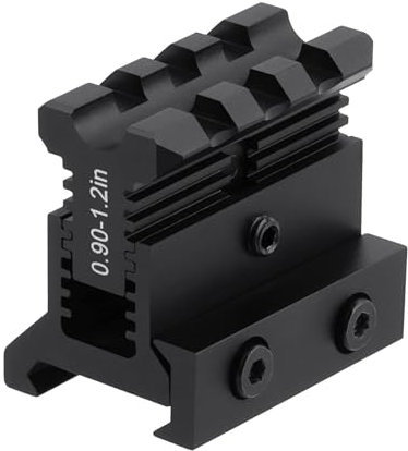 PBTMCD Aluminiumlegierungsmaterial Picatinny Short Riser Mount, Low Profile Schwalbenschwanz, Picatinny Rail Convert Mount, Taktisches Zubehör(Short Riser)