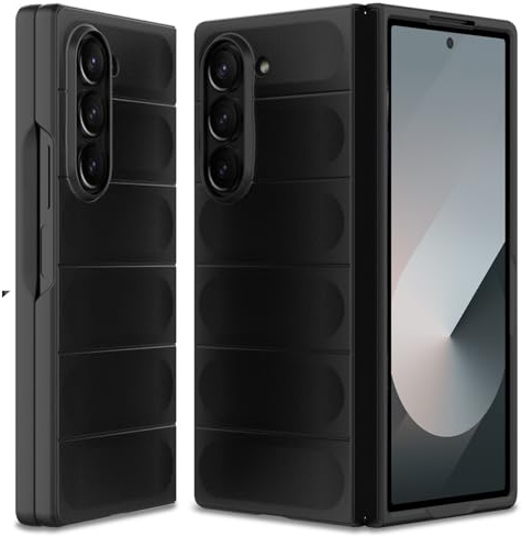 BonYonka Cover per Samsung Galaxy Z Fold 6, Custodia Rigida in PC Ultra Sottile e Antiurto, Custodia Antigraffio con Protezione della Fotocamera per Samsung Galaxy Z Fold 6, Nero