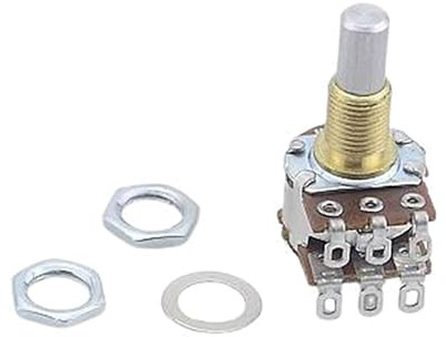 Precisions Sound Control MN250K/MN500K Double Pots Stacked Concentric Guitar Potentiometer Sound Volume Taper Pots
