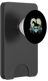 Reitsport Reiter Herzschlag Reiten EKG Pferdereiten PopSockets PopWallet für MagSafe