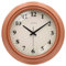 WONZOM Vintage Retro Wanduhr, 25cm Ohne Tickgeräusche Lautlos Braun Wanduhr für Wohnzimmer Küche Badezimmer Schlafzimmer Schule