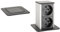 cyclingcolors 1x Prise encastrable pull-out 2x 230V avec câble longueur 1,3m bureau maison home office, noir