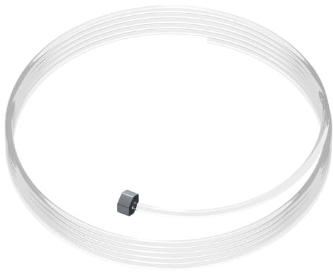 Artiteq Perlonseil mit Gleiter Economy 150 cm – Set mit 10 Stück – Transparent – Für Bilderschienen und professionelle Aufhängesysteme