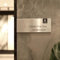 Letrero de acero inoxidable personalizado para puerta de oficina, placa de identificación personalizada para pared o puerta, etiqueta de nombre de sala de negocios, placa de metal grabada para uso en