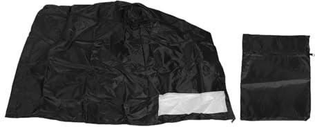 Fockety Chest Freezer Cover, Water Proof Outdoor Deep Freezer Cover for 3.5 Cubic Feet Freezers, All Season Protecting Freezer Covers for Outside, Top with Zip to Open (Black) (Small Size)