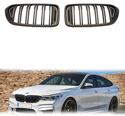 2 STÜCKE Auto Front Nierengrills Double Line Slat Racing Grille Für 6er GT G32 630I 640I 620D 640D XDrive 2017-2019