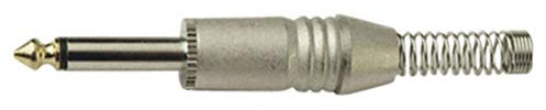 Soundlab Nickel 6.35mm Mono jack Plug, Solder Terminals