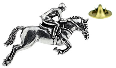 GTR A29 Pferd und Jockey Englisch Zinn Anstecknadel