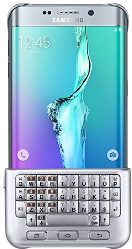 Samsung Original Galaxy S6 Edge+ Keyboard Case Cover Hülle mit Tastatur - Silber
