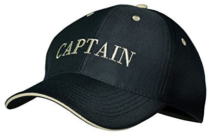 modAS Baseball Cap mit Schriftzug Kappe Schirmmütze Basecap, Aufdruck:Captain