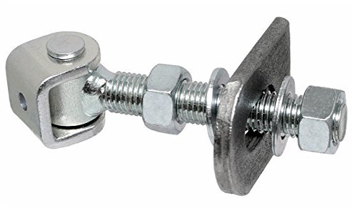 Charnière de portail réglable 130 M20 avec plaque à souder Longueur 120 mm