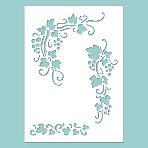 Zita's Creative Schablone - Grapes. Schablone, Stencil