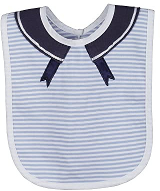 Matrosenlätzchen, hellblau-gestreift