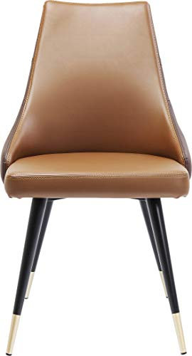 Kare Design Stuhl Urban Desire, Braun, Polsterstuhl, Esszimmerstuhl, 48 cm Sitzhöhe, Retro, Elegant, Wohnzimmer, 90x52x60 cm (H/B/T)