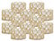 VINCIGANT Teelichthalter Gold Kristall, Metall Kerzenhalter Halter 12er Set //Weihnachtsdeko, Wohnzimmer, Dekoration Hochzeit Tisch