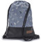 By Bers Leon großer Premium Turnbeutel mit Innentaschen Rucksack Tasche Damen Herren Teenager Gym Bag Draw String 45x34cm für Sport Reise Alltag Einkauf (Marine_SwPU)