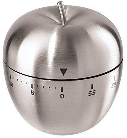 YFSEOS Mechanischer Küchentimer, Küchenuhr Timer, Eieruhr,Alarm mit lautem Alarm für das Kochen Backen-Sport-Spiel (Apfel)