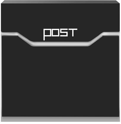 Arebos moderner Design Briefkasten | Wandbriefkasten | Postkasten | inkl. Zeitungsfach | wetterfest Dank Pulverbeschichtung | schöne Optik | inkl. Befestigungsmaterial + 2 Schlüssel