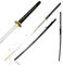 Handgeschmiedetes Odachi - langes Samuraischwert mit Holzscheide, 173 cm, handgeschmiedetes Odachi-Schwert aus Hartstahl, Shogun Schwert, Katana Schwert, schwarz