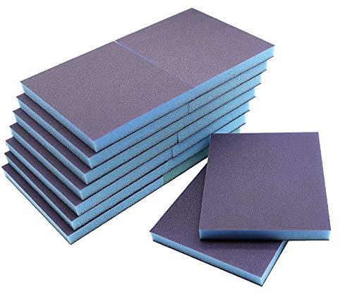 16Pcs Sanding Sponge Grit, 800-1000 Grit Washable and Reusable Sanding Blocks,Sand Sponge for Wood, Metal, Furniture,Paint and Drywall