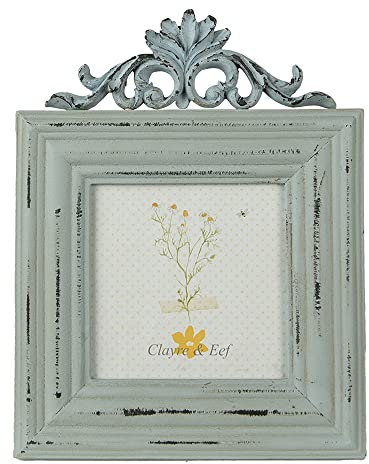 Clayre & Eef Bilderrahmen blau 16x2x21 cm / 10x10 cm 2F0818