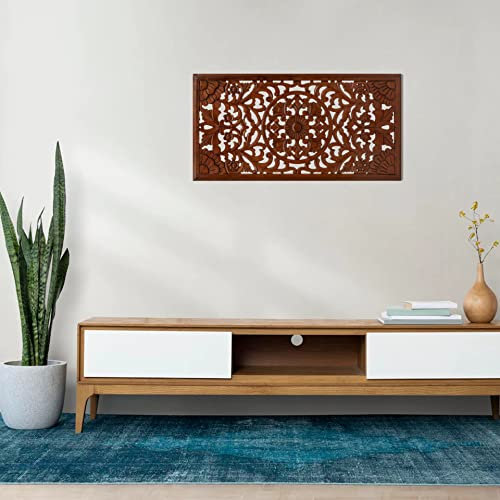 Dekorative Designer-Wandtafeln aus Holz, rustikaler Landhaus-Stil, elegante Skulptur, Wanddekoration, zur Verschönerung Ihres Zimmers oder Büros, 71,1 x 35,6 cm, gebrannt