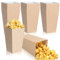 Potchen 150 Pcs Popcorn Boxes Paper Bags Bulk 4.57 Inch Tall, Cardboard Cups Container Buckets for Movie Theater Carnival Birthday Party Supplies Candy Snacks Chips Holders (Kraft Style), yellow
