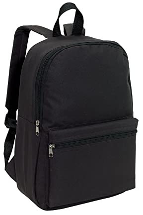 Preiswert&Gut Rucksack klein Schwarz 30x10,5x39,5 cm – Mini Tasche für Damen mit Reißverschluss-Hauptfach Wanderrucksack Rucksäcke 190g kleinerrucksack mit Verstellbaren gepolsterte Schultergurte