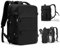 SZLX mochila impermeable de viaje para mujer, mochila de transporte/senderismo/deporte al aire libre, bolsa informal para escuela, computadora portátil, C1 -Negro(expansión)
