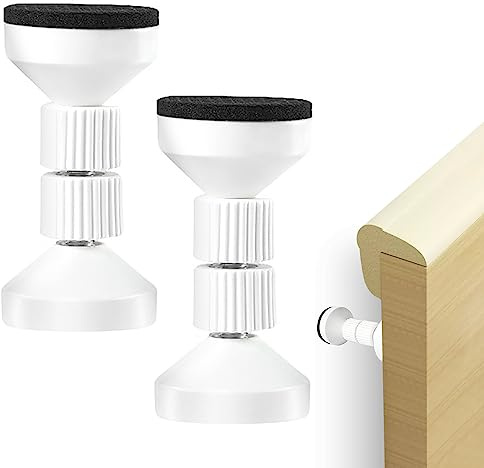 2 Pcs Adjustable Threaded Bed Frame Anti-Shake Tool,Headboard Stoppers,Bedside Antishake Telescopic Support Stabilizer Headboard Stopper Stabilizer Bumper for Home Room Wall,Beds,Cabinets,Sofas