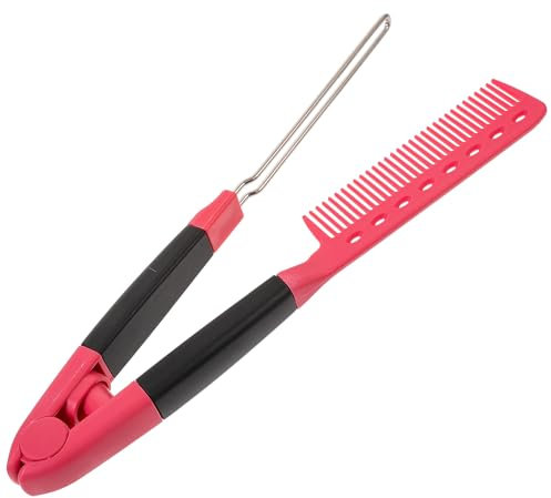 minkissy Professional Hair Straightening Comb Tool for Women Easy Styling Straightening Elegant Design Comfortable Grip for Home Travel