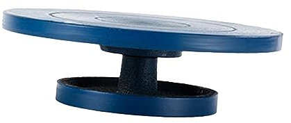 Perfeclan Sculpting Wheel Sculptor Turntable with Ball Bearing Versatile Stable and Smooth Accessories Metal Construction for Pottery, Clay, Blue 10cm