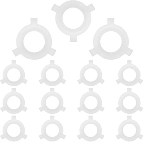 Acmerota 15er-Pack Lampenschirm-Reduzierring E27-zu-E14-Adapterkonverter Adapterringe für Lampenschirme Lampenring-Konverter-Unterlegscheibe Austausch der passenden Leuchten