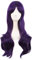 MapofBeauty 28 Pouces/70 cm Side Frange Naturel Volume Longue Bouclé Cosplay Perruques (Sombre Violet)