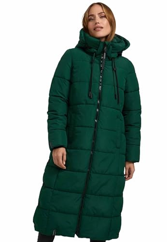 MARIKOO Damen Winterjacke Steppmantel lang gesteppter Mantel Winter Parka Jacke warm B985