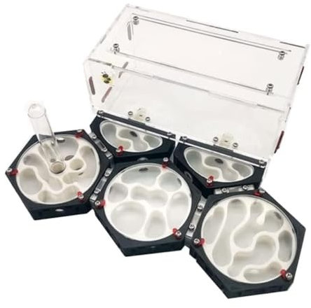 REEKOS Ameisenhaus Ameisenfarm Ameisenburg Ameisenburg Raumstation Hinteres Nest Ameisenfarm Mit Wasserturm Ameisennest Farm Einfach Zu Beobachten Ameisen Kit Ameisennest Ameisen Zucht Box(L)