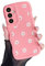 ZTOFERA Custodia per Samsung Galaxy A55 5G, in silicone liquido, con motivo a margherite, flessibile, antiurto, protettiva, per Samsung A55, rosa chiaro