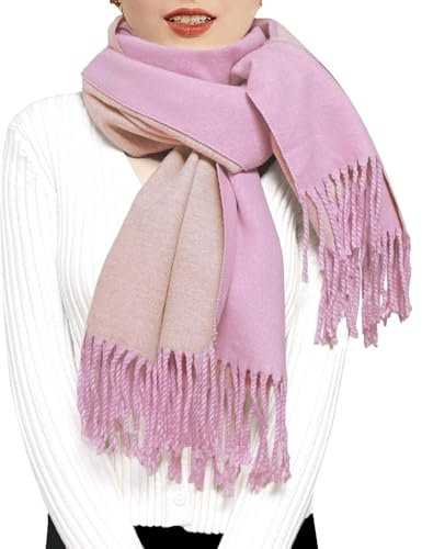 ehsbuy Cashmere Scarfs For Women Soft Pashmina Shawls And Wraps Reversible Long Large Winter Warm Thick Ladies Scarves With Tassel For Weddings Womens Gifts