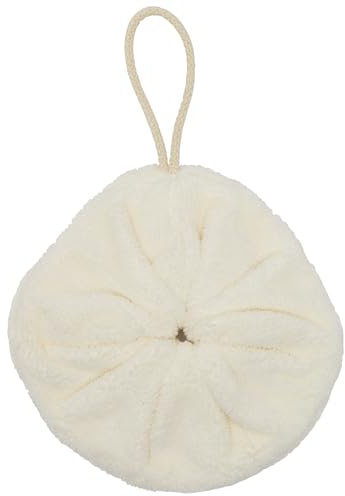 Fleur de douche éponge bambou lait- éponge bambou ultra douce- certifiée OEKO-TEX- éco-responsable, économique - diamètre 18 centimètre