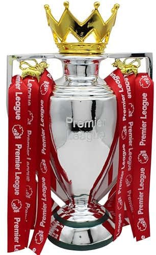 MIAOWR Trophée des Champions De La Premier League Anglaise Trophées De La Ligue De Football Décoration De Bureau À Domicile Objets De Collection pour Fans Souvenirs,12.6in/32cm