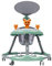 Verstellbare Lauflernwagen, Baby Lauflernhilfe mit Sonnenschirm und Geräuscharmes PVC-Rad, Universal-Rollator, Baby Gehwagen Anti-Rollover Folding Walker für Mädchen Jungen 6-18 Monate (Grün)