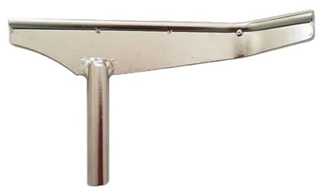 Drechselbank-Drehwerkzeugauflage, 8,2 Zoll, Holzbearbeitung, DIY-Drehbank, Drechseln, Edelstahl, groß, gerade, gebogen, speziell geformter, hohler Werkzeughalter, Säulenlänge 3 Zoll