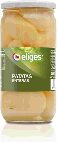 Patatas Enteras, Ganze Kartoffeln im Glas, 400g, 4er Pack