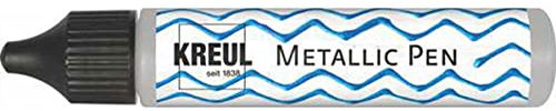 KREUL 49872 - PicTixx Metallic Pen, silber, 29 ml, für metallische Akzente auf Serviettentechnik, Window Color und Textilien