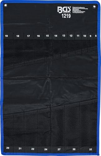 BGS 1219-LEER | Leertasche | Werkzeugtasche für Art. 1219 | Für Maul-Ringschlüssel-Sortiment | leere Ausführung | zur Werkzeugaufbewahrung
